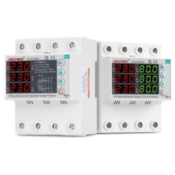 Releu trifazic SINOTIMER, siguranta digitala de protectie tensiune trifazic, 1- 80A, recuperare automata, STVP936VA-80A